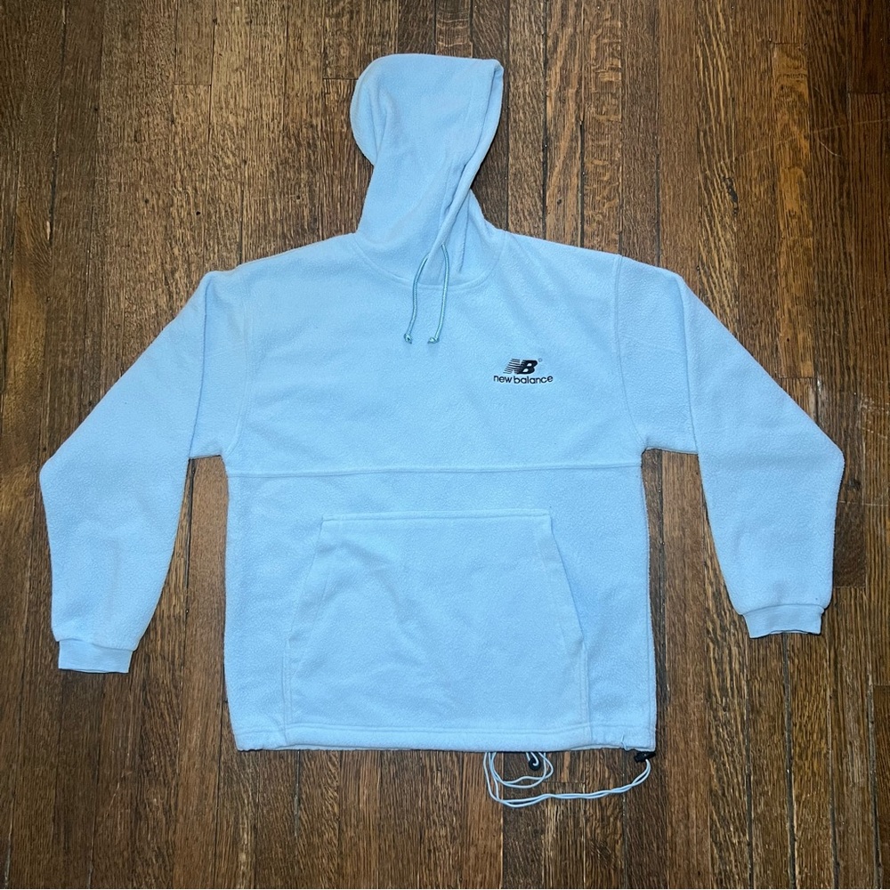 New Balance Light Blue Fleece Hoodie Pullover